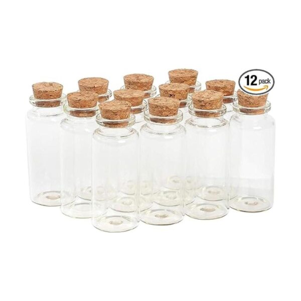Magic Season Botellas de vidrio decorativas 12 piezas con_1
