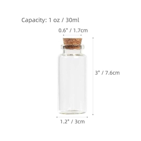 Magic Season Botellas de vidrio decorativas 12 piezas con_2