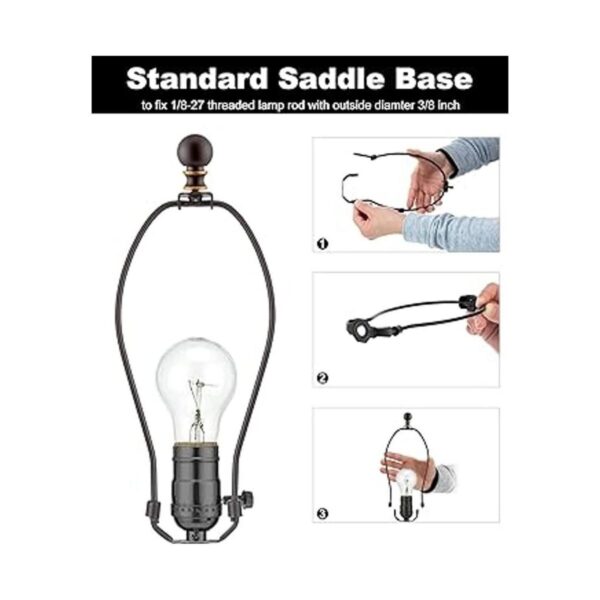 Soporte de arpa desmontable de 10 pulgadas para lámparas