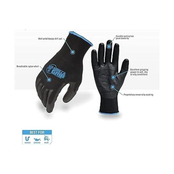 Paquete de 5 guantes Gorilla Grip L