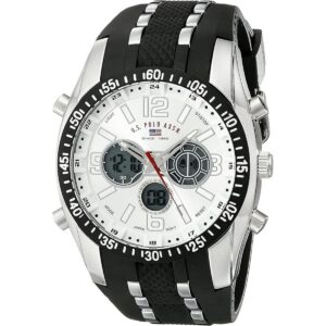 U.S. Polo Assn. Reloj deportivo con malla de goma color_1