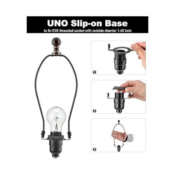 Soporte de arpa desmontable de 10 pulgadas para lámparas