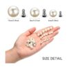 400 perlas para decoración de ropa tamaño mixto que