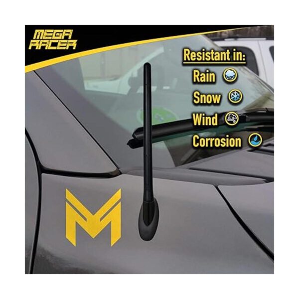 Mega Racer Antena de camión doblado compatible con AMFM_2
