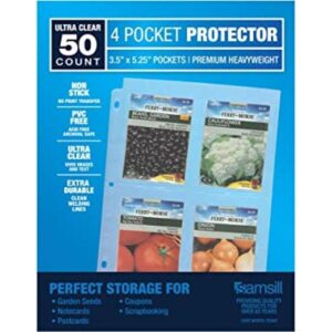 Samsill Paquete de 50 protectores de hojas transparentes_1