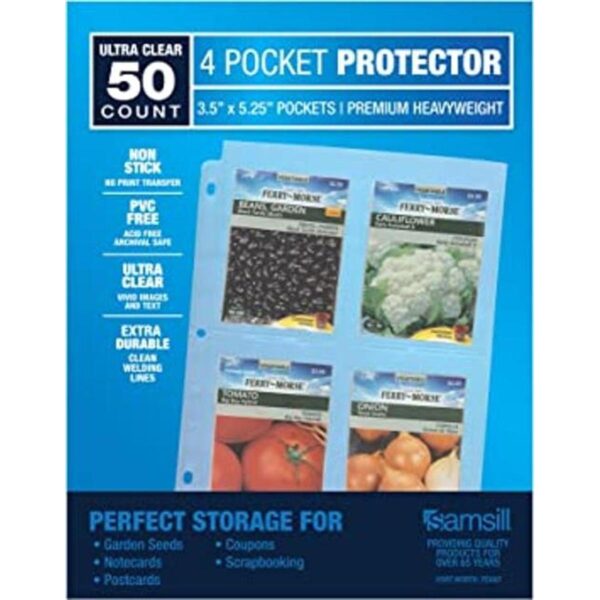Samsill Paquete de 50 protectores de hojas transparentes_1
