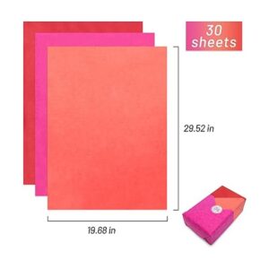 Papel de seda rojo surtido a granel 29.5 x 19.6 pulgadas_4