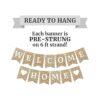 Cartel de bienvenida preencordado para casa sin