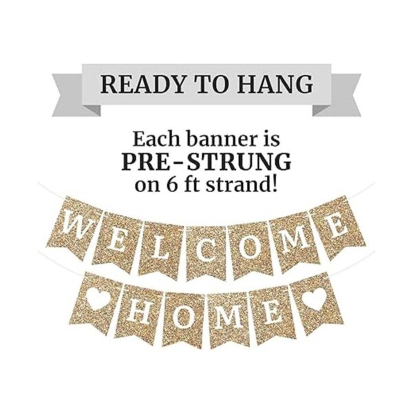 Cartel de bienvenida preencordado para casa sin