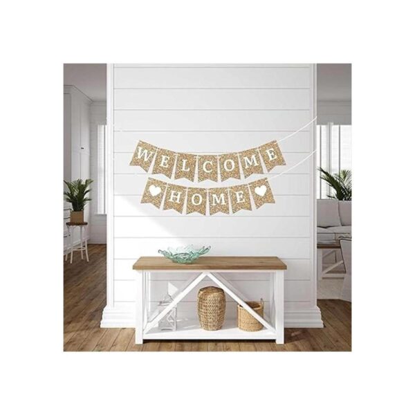 Cartel de bienvenida preencordado para casa sin
