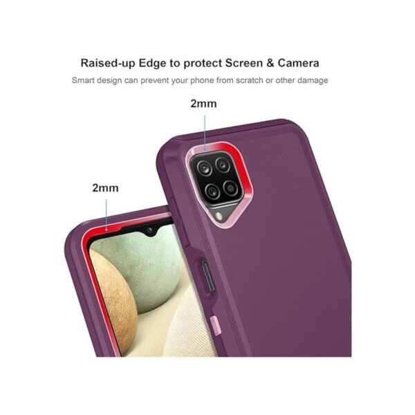 Jiunai Funda para Samsung Galaxy A12 3 en 1 de doble_4