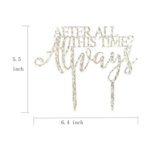 Harry Potter Decoración para tarta de boda con texto en_2