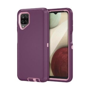 Jiunai Funda para Samsung Galaxy A12 3 en 1 de doble_1