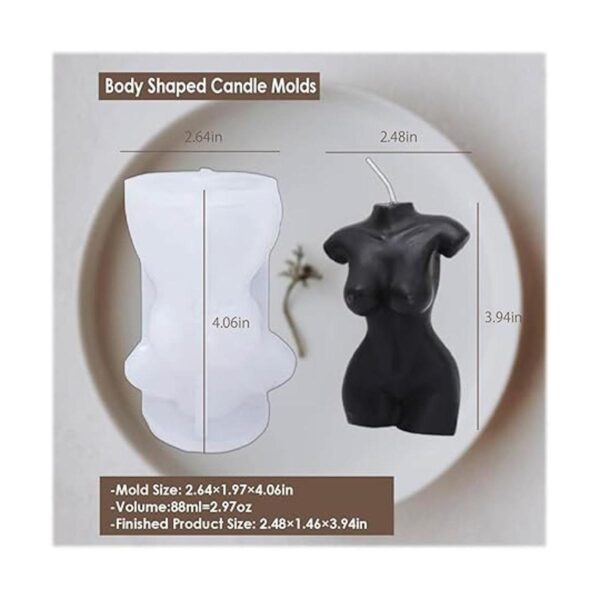 Moldes de vela en forma de cuerpo para hacer velas molde