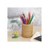 BTSKY Vaso de ratán soportes para lápices de escritorio