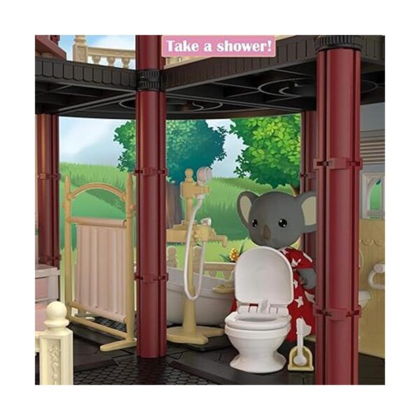 MITCIEN Kit de casa de muñecas para niñas con piscina y_3