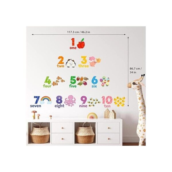 DECOWALL DWL2020 Calcomanías de pared con números para_5