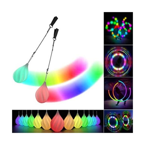 Pelotas LED Poi que brillan con brillo suave para_1
