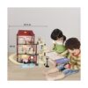 MITCIEN Kit de casa de muñecas para niñas con piscina y_6