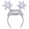 Diadema con diseño de copos de nieve con luces LED blancas_3