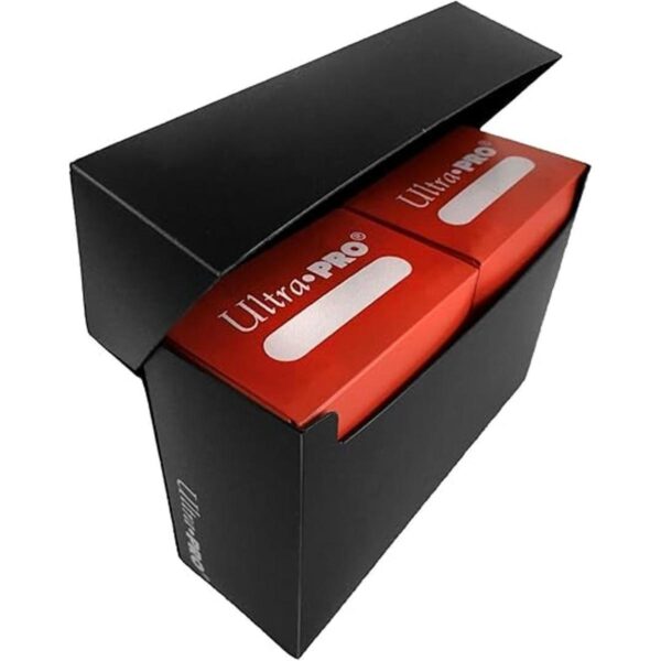 Ultra Pro caja de cubierta negra de 3 compartimentos se_3