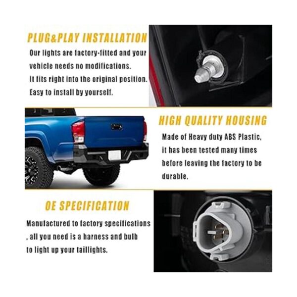 Boine Compatible con Toyota Tacoma Pickup 2016 2017_2