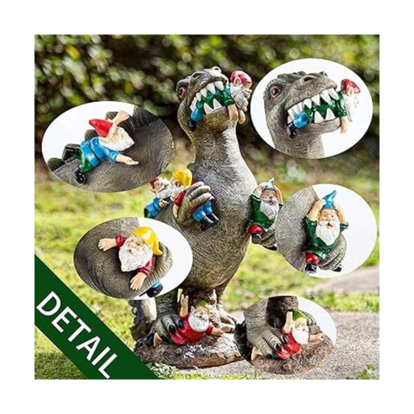SOWSUN Estatuas de gnomos de jardín decoración para_3