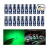 BlyilyB Paquete de 20 bombillas LED de cuña verde T5 74 73_1