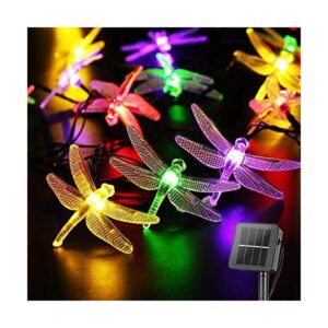 Guirnalda de luces solares de libélula para exteriores_1