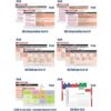 EKG Juego de 6 tarjetas de telemetría ECG con regla de_2
