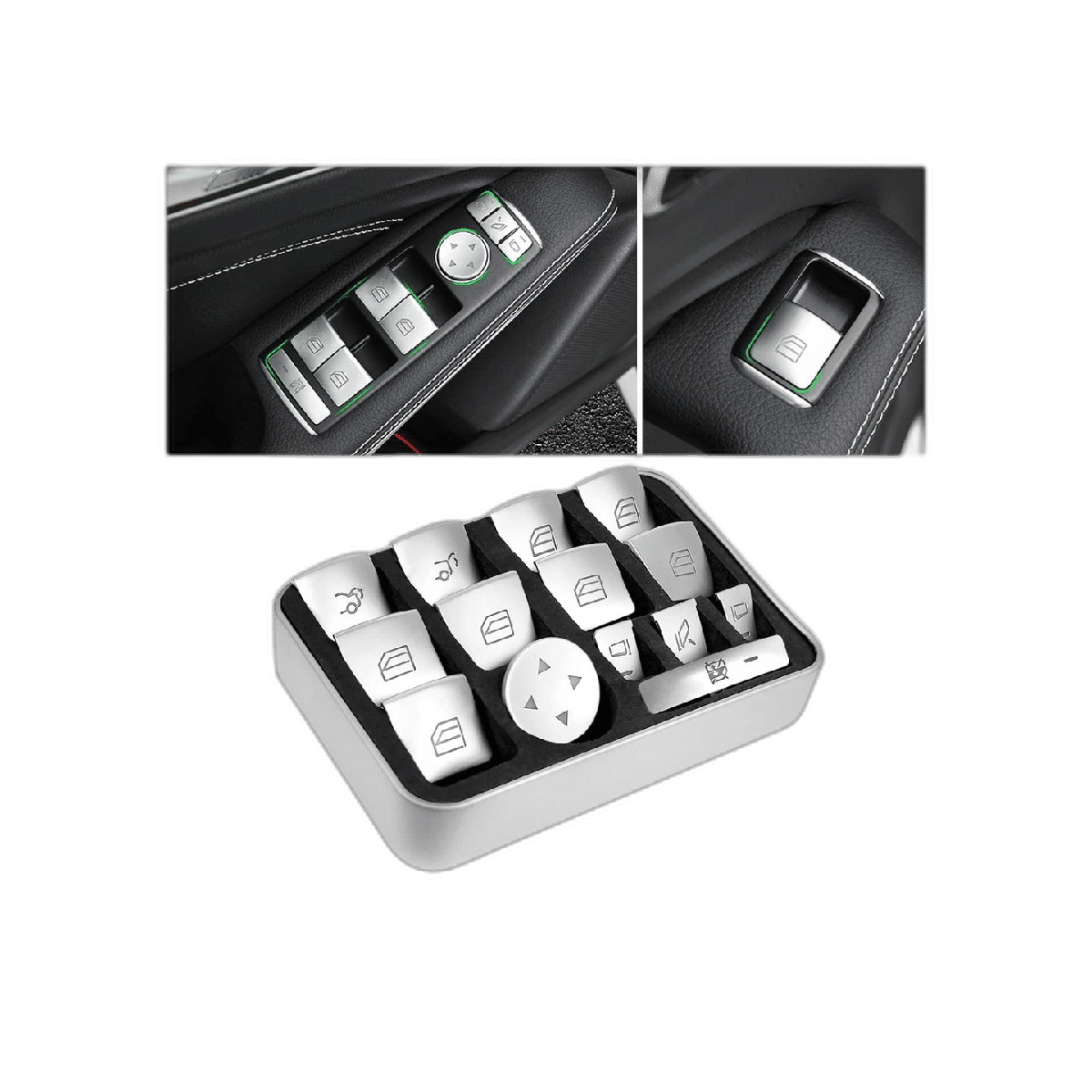 Moonlinks Fundas de botón para interruptor de ventana