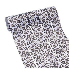 Craftdady Cinta de grogrén estampada de leopardo de 25_1