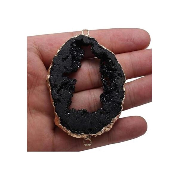 5 piezas de eslabones de ágata drusa natural collar y