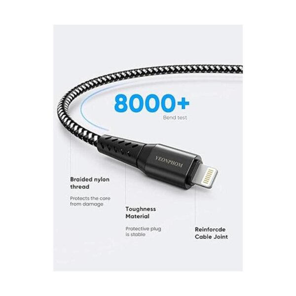 YEONPHOM Cable USB C a Lightning de 10 pies certificado_2