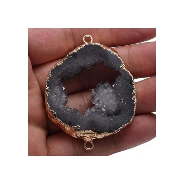 5 piezas de eslabones de ágata drusa natural collar y