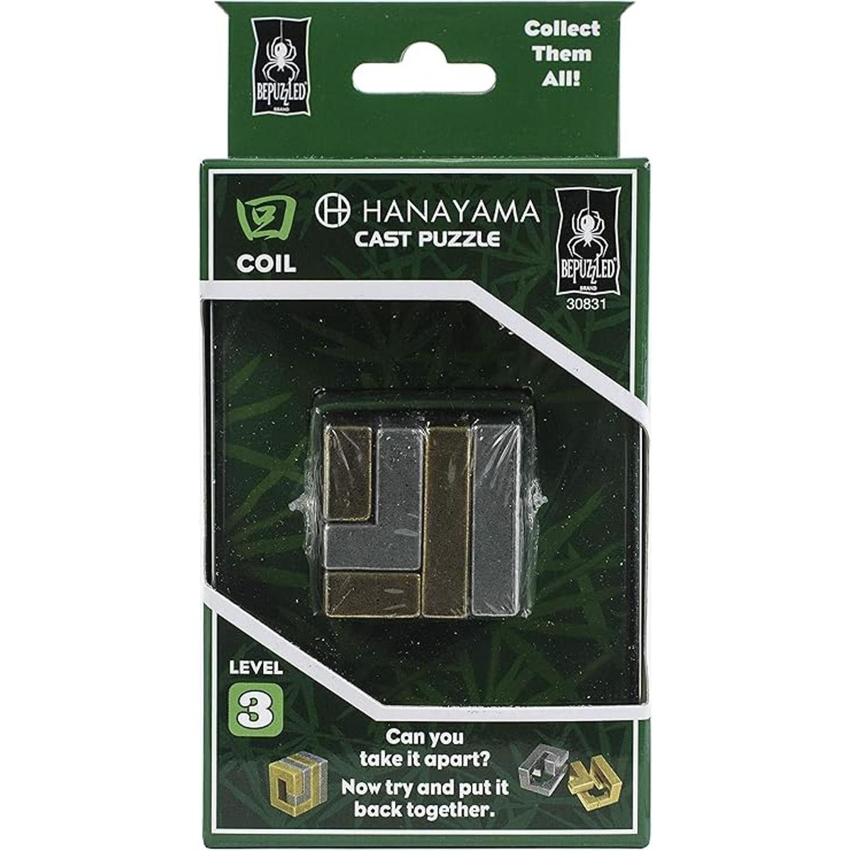 Rompecabezas de metal COIL Hanayama nivel 3 de dificultad