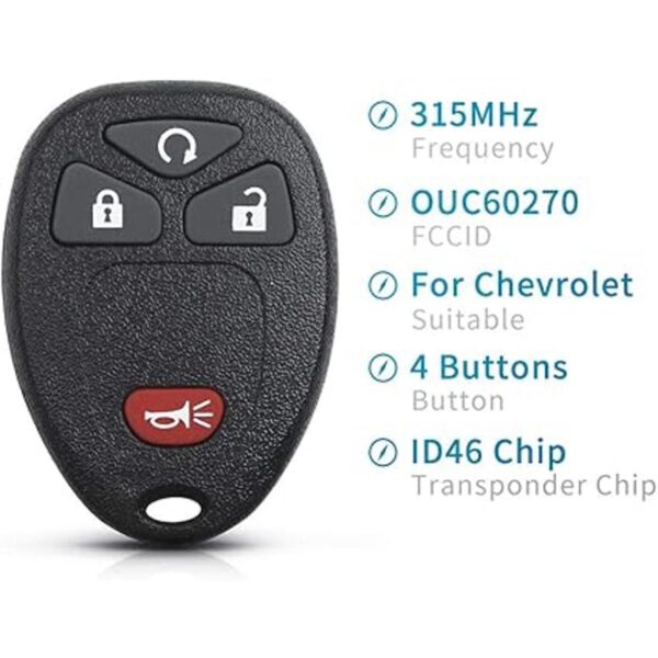 Control remoto de entrada sin llave compatible con Chevy_5