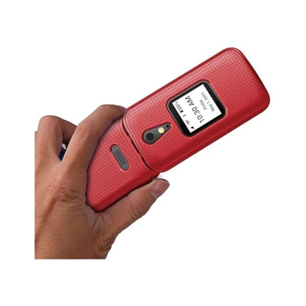 Funda para Jitterbug Flip2 Nakedcellphone Rojo Carcasa_4