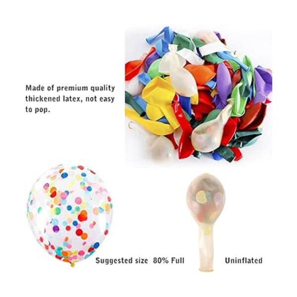 RUBFAC Kit de arco de guirnalda de globos de arco iris_3