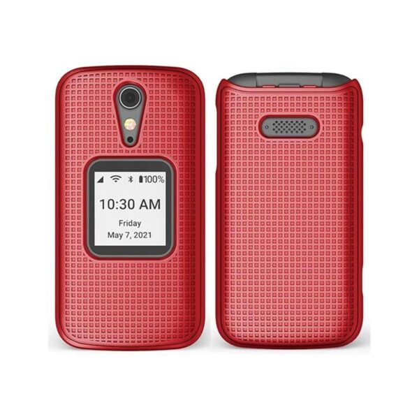 Funda para Jitterbug Flip2 Nakedcellphone Rojo Carcasa_2