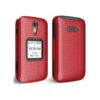 Funda para Jitterbug Flip2 Nakedcellphone Rojo Carcasa_3