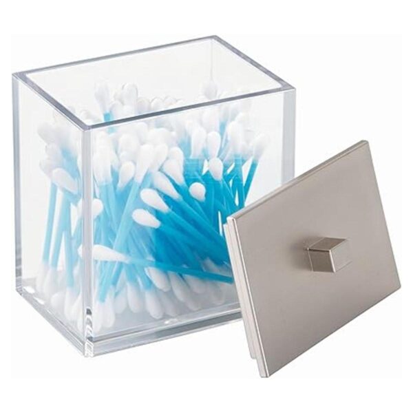 iDesign Clarity Vaso de metal para cepillo de dientes de