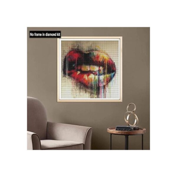 Pintura de diamante 5D DIY con adornos de labios sexys por