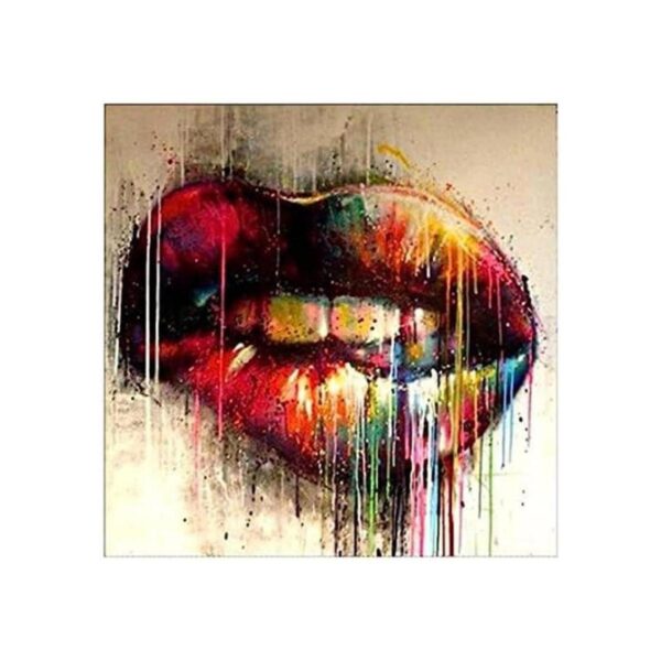 Pintura de diamante 5D DIY con adornos de labios sexys por
