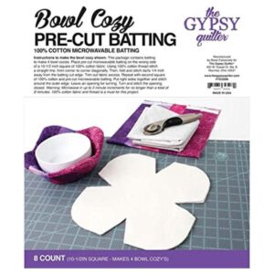 Gypsy Quilter Bowl Cozy Pre Cut Batting 8ct_1
