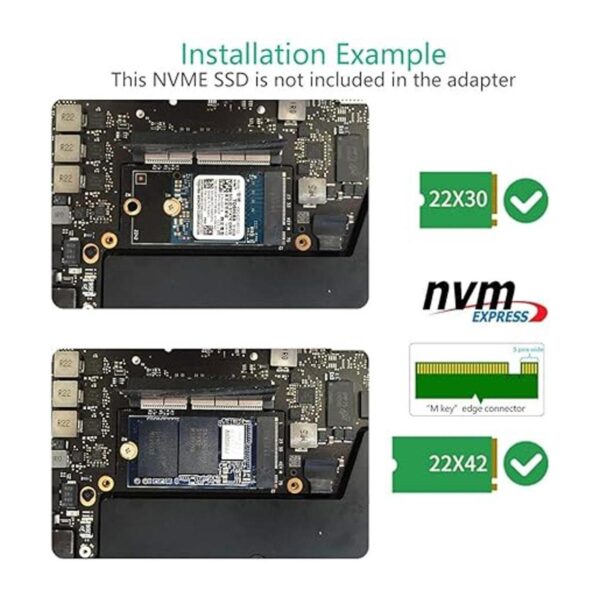 Deal4GO NVMe M.2 2230 2242 mSATA SSD adaptador convertidor_2