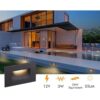 Cloudy Bay Luz LED de bajo voltaje de 12 V y 3 colores