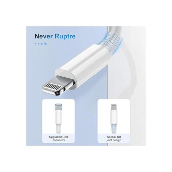 Paquete de 3 cables de 6 pies con certificación MFi de_5