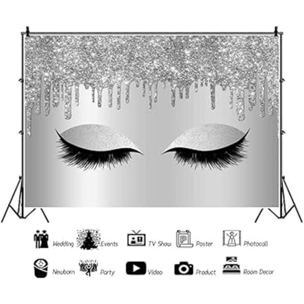 LFEEY Fondo de pestañas de maquillaje para fotografía 5_2
