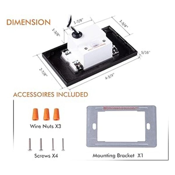Cloudy Bay Luz LED de bajo voltaje de 12 V y 3 colores